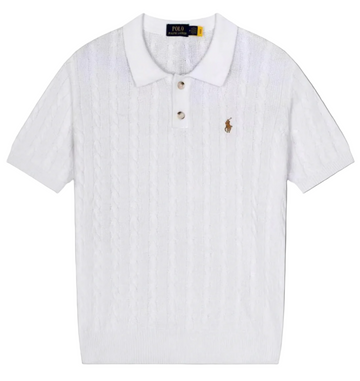 Cable Knit Polo
