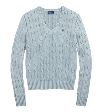 Cable Knit V-Neck sweater